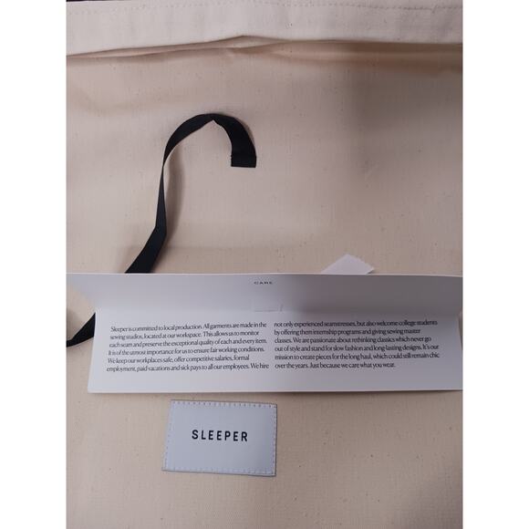 SLEEPER Gingham Belle Mid-Length Dress, size XL, 100% Linen, NWT - Picture 14 of 14